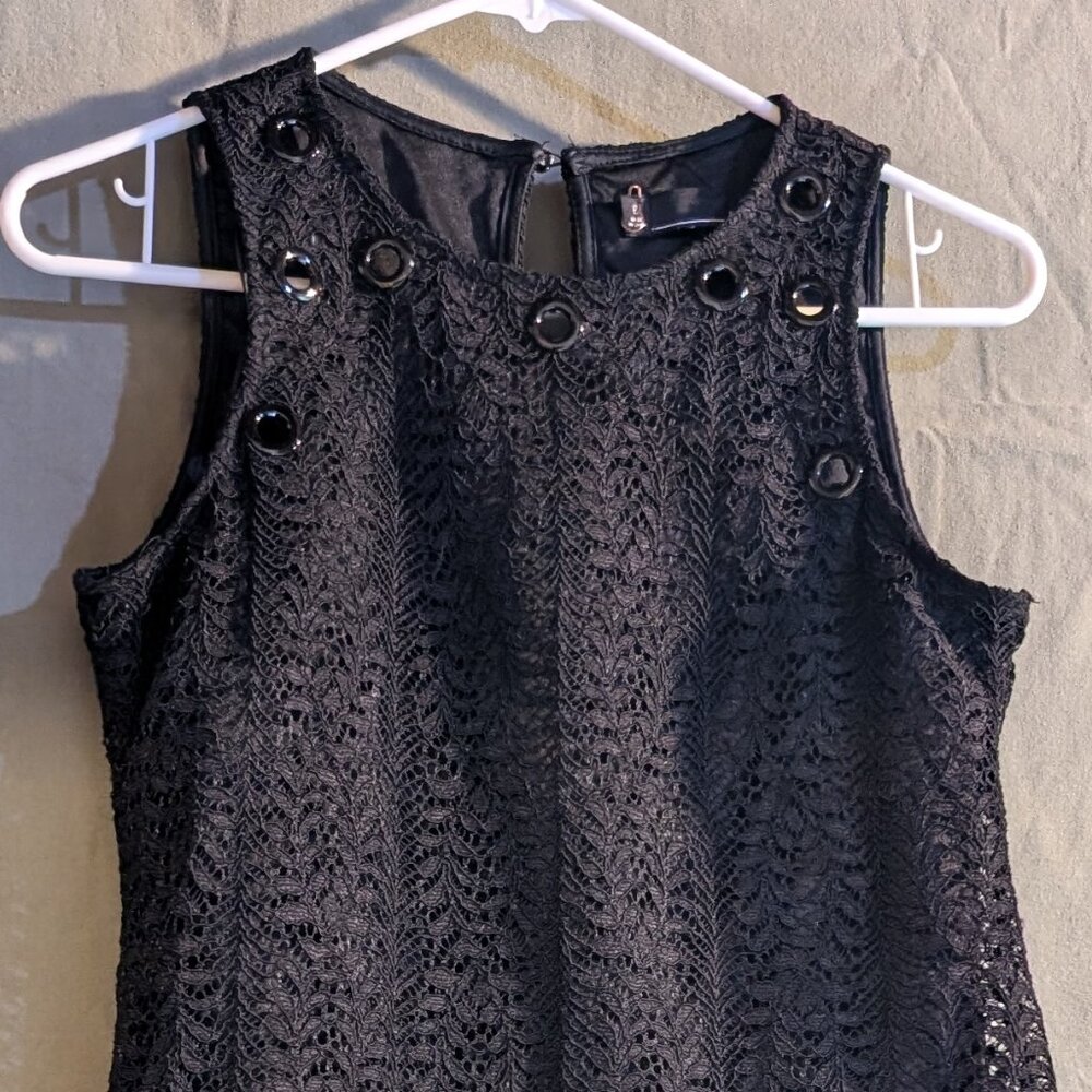 Vintage Chetta B Vince Camuto Black Lace Dress